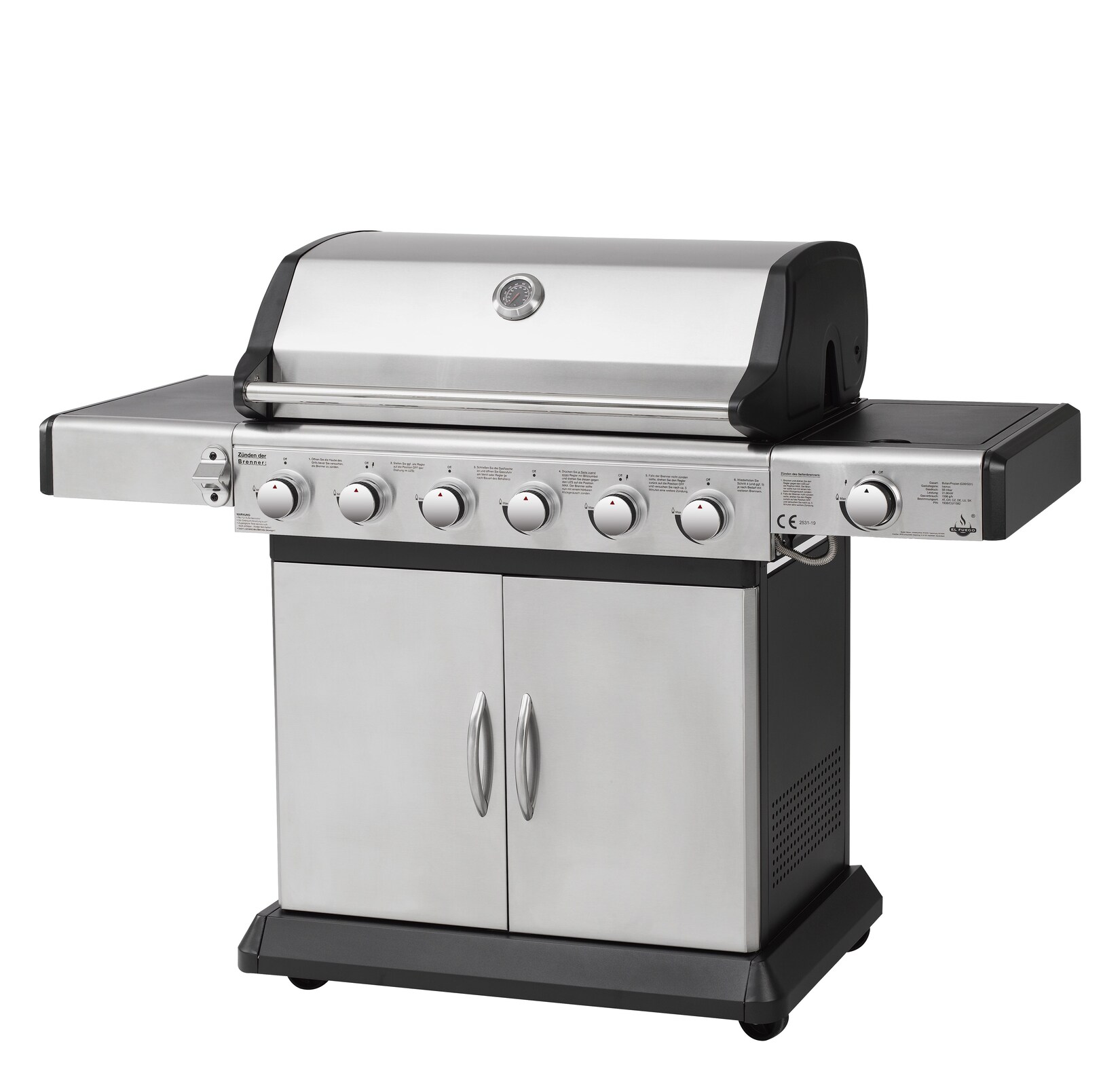 El Fuego Deluxe Edelstahl-Gasgrill