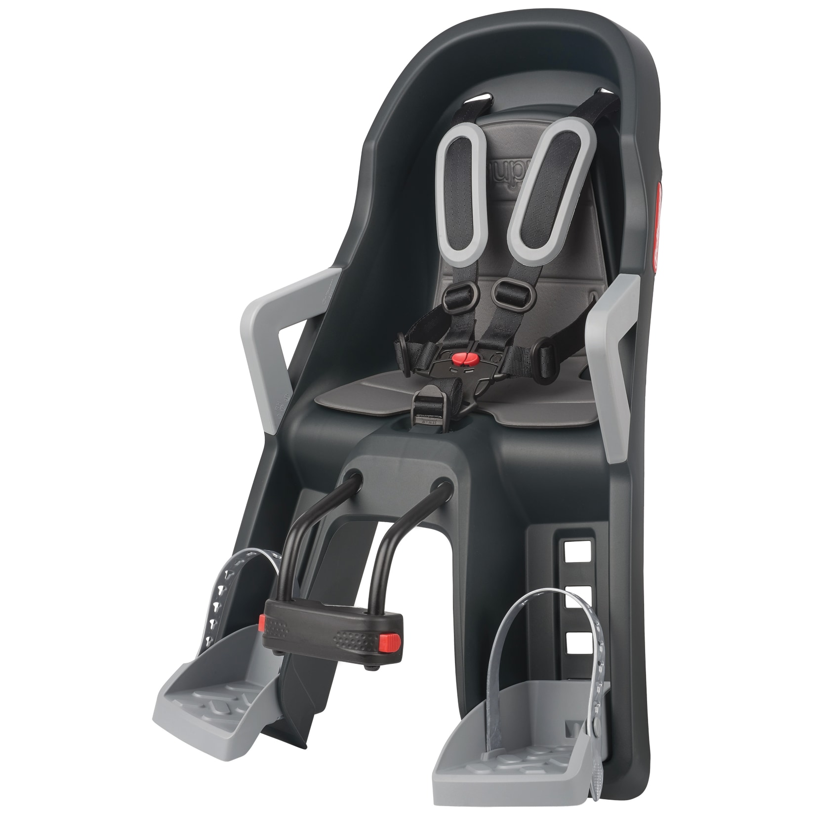 Kindersitz GUPPY (Mini), dunkelgrau/grau zur Befestigung am Steuerrohr 