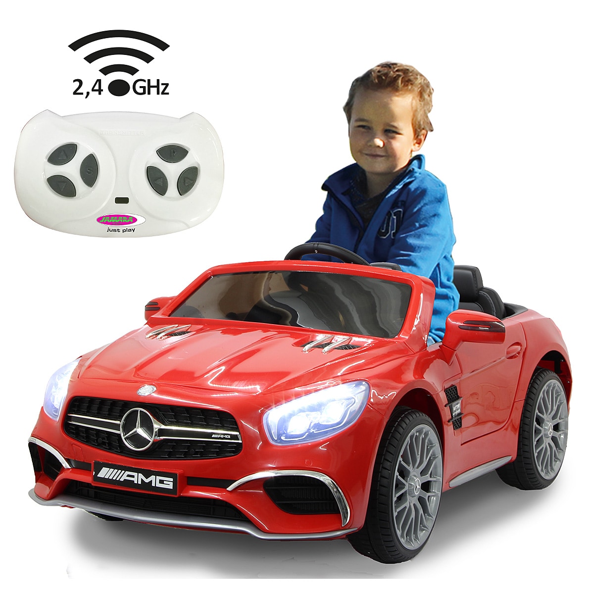 Jamara Ride-on Mercedes-Benz SL 65 AMG 2,4 GHz 12V rot 