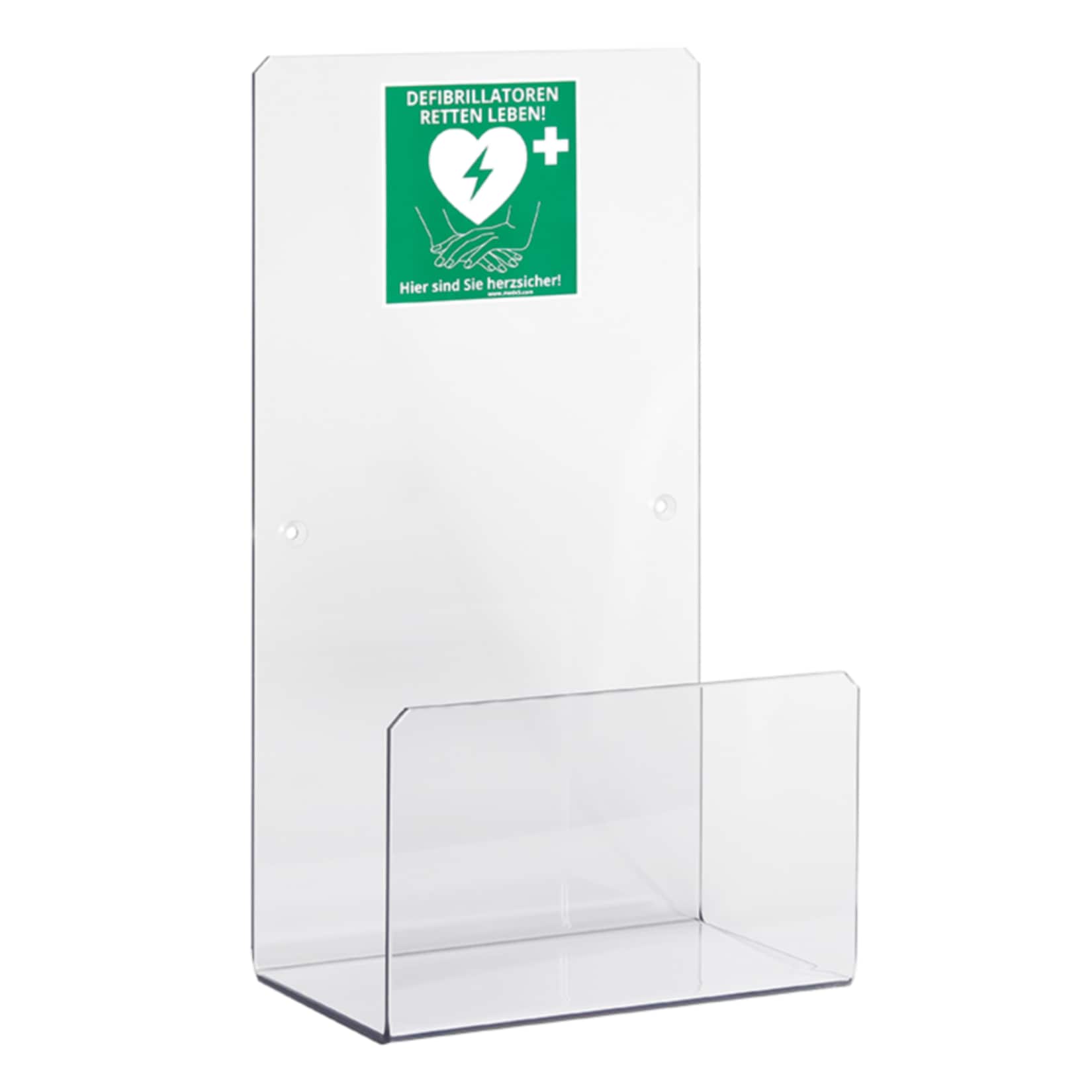MedX5 Universal Plexiglas Defibrillator AED-Wandhalterung f&uuml;r Innen 