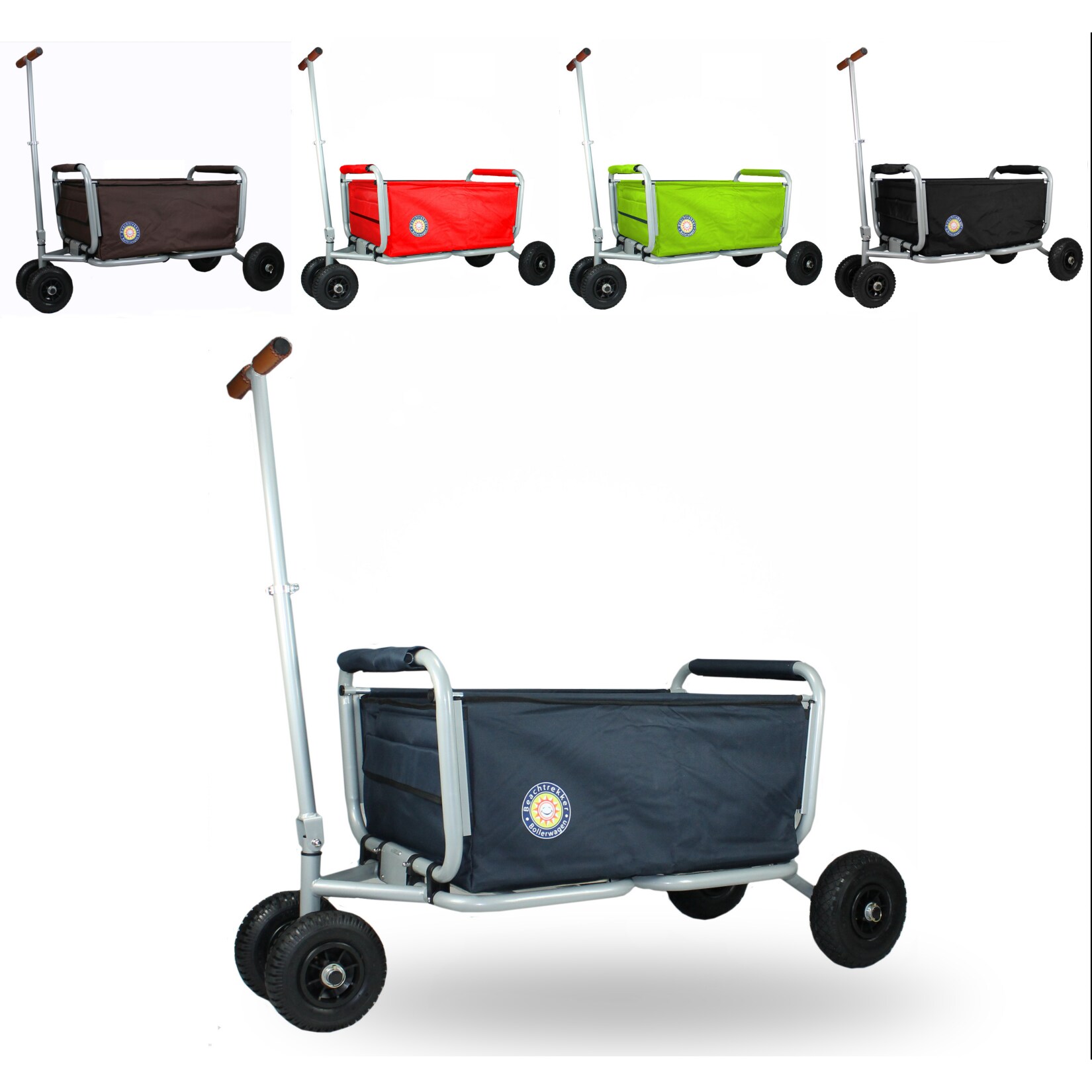 Beachtrekker Faltbarer Bollerwagen "LiFe" inkl. Feststellbremse, blau 