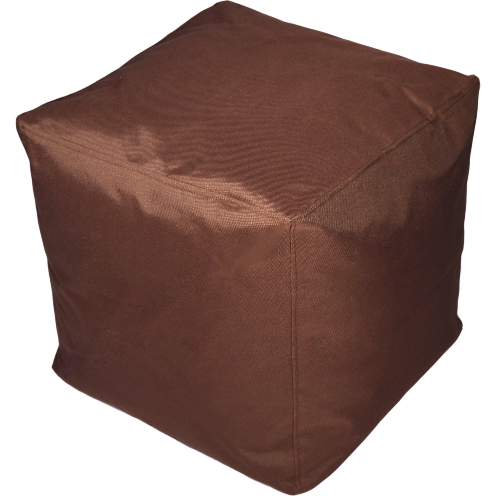 KINZLER Hocker eckig, Outdoorf&auml;hig, Dunkelbraun 