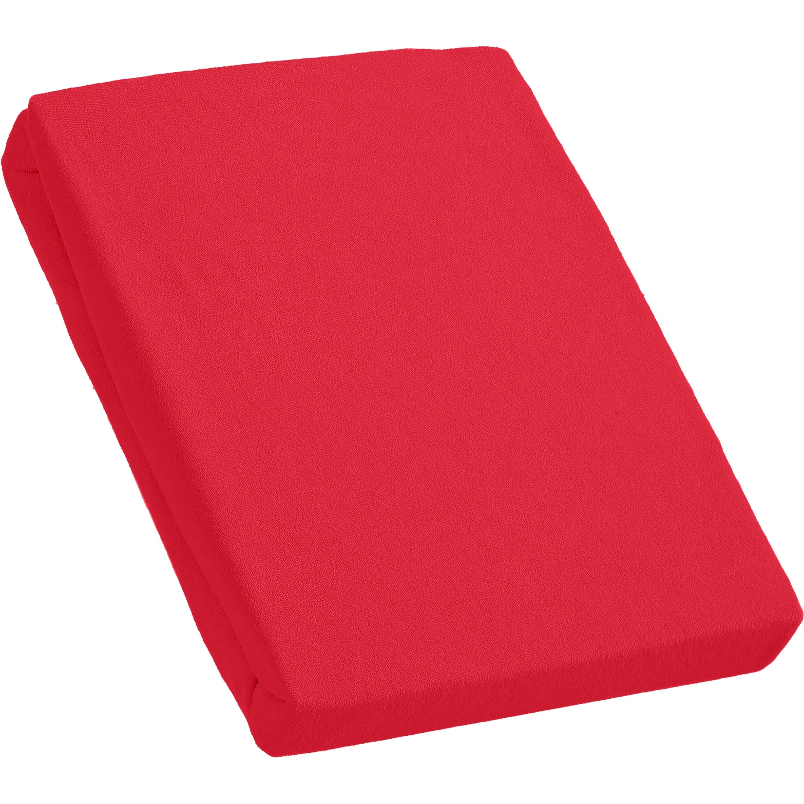 Kinzler Frottee Spannbetttuch, bordeaux ca. 180 &ndash; 200 x 200 cm + 25 cm 