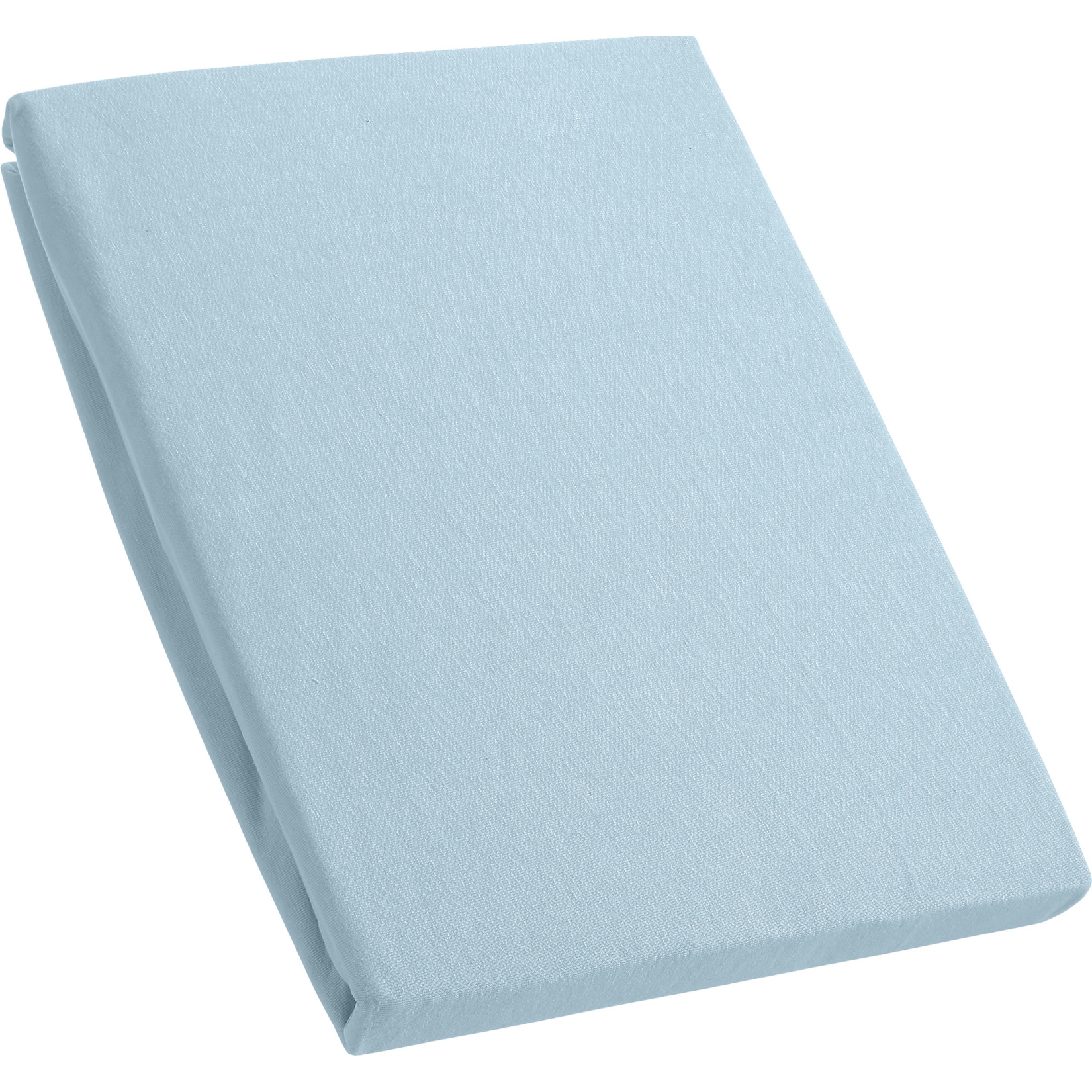 Kinzler Baumwoll-Jersey Spanner, blau ca. 180 &ndash; 200 x 200 + 30 cm 