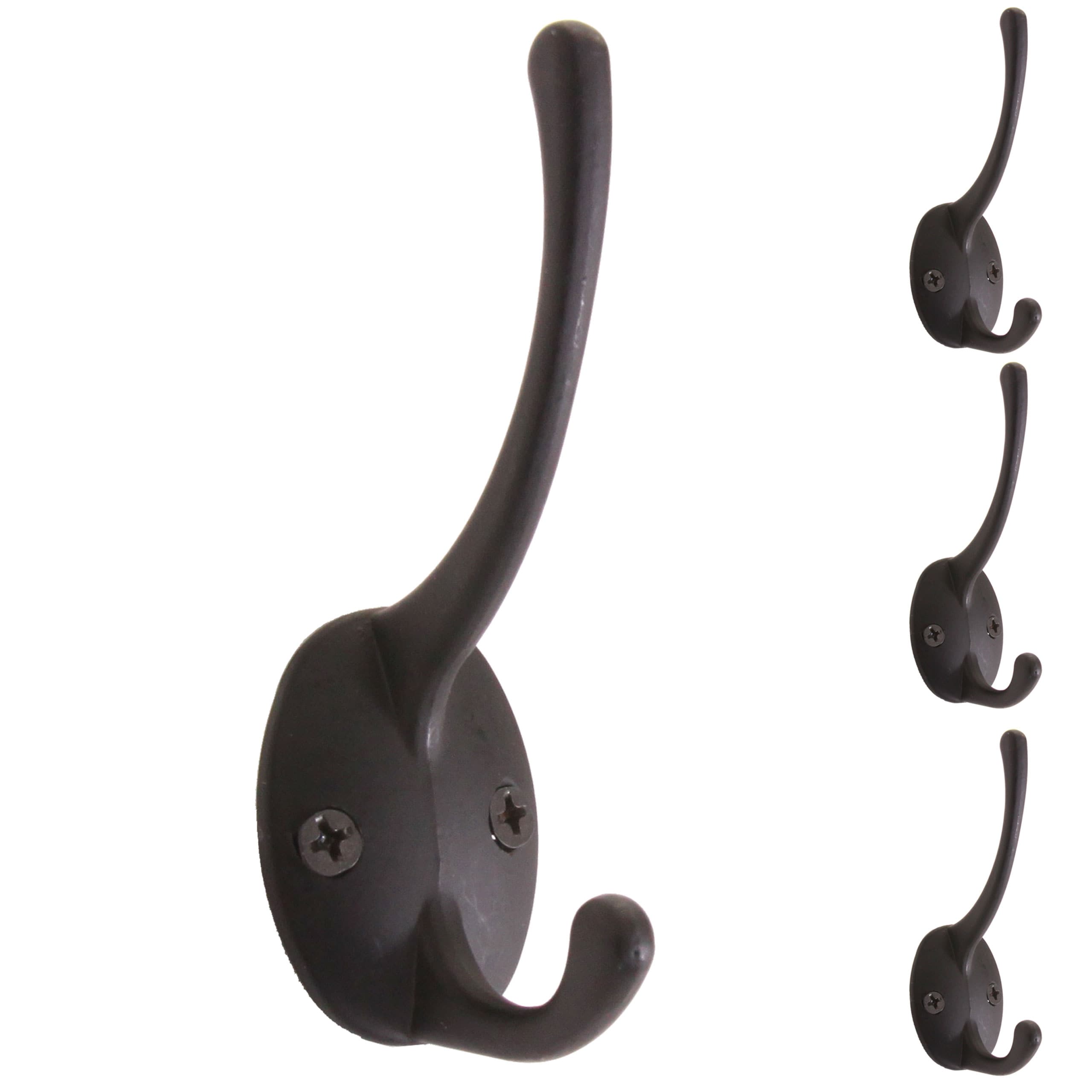 4er-Set Garderobenhaken MCW-C75, Haken Wandhaken Kleiderhaken Set 