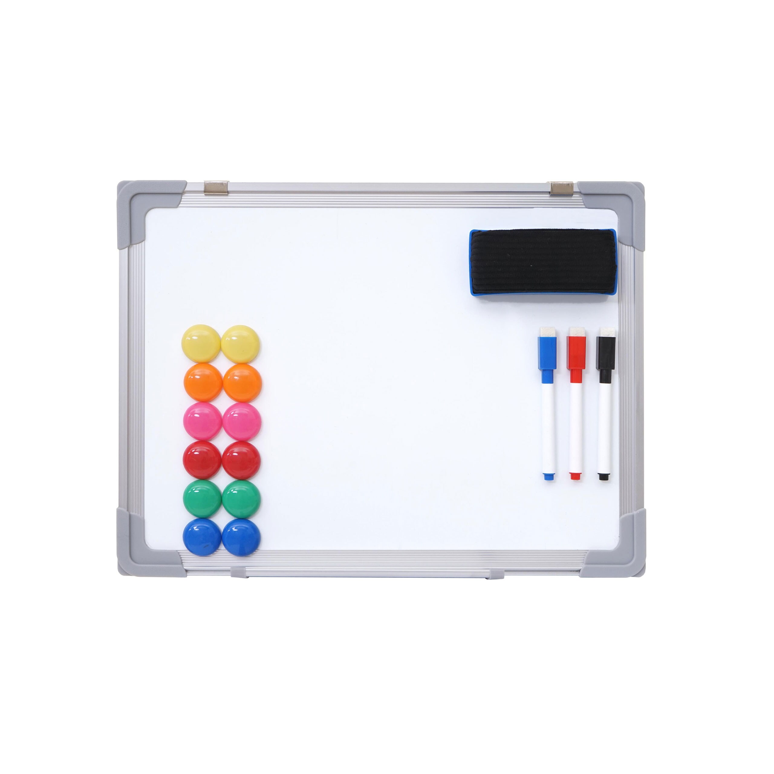 Whiteboard MCW-C84, Magnettafel Memoboard Pinnwand, inkl. Zubeh&ouml;r ~ 40x30cm 