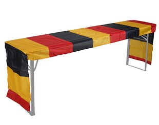 Tischdecke für Bierzeltgarnitur MCW-D19, Biertischhusse Tischhusse, Deutschland WM EM 360x73cm 