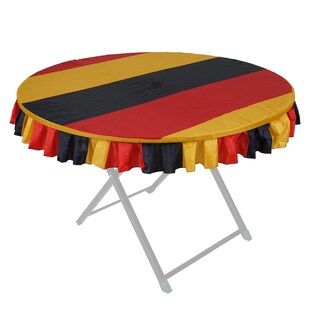 Tischdecke MCW-D18, Biergartentisch-Husse Tischhusse, Deutschland WM EM Ø115cm 