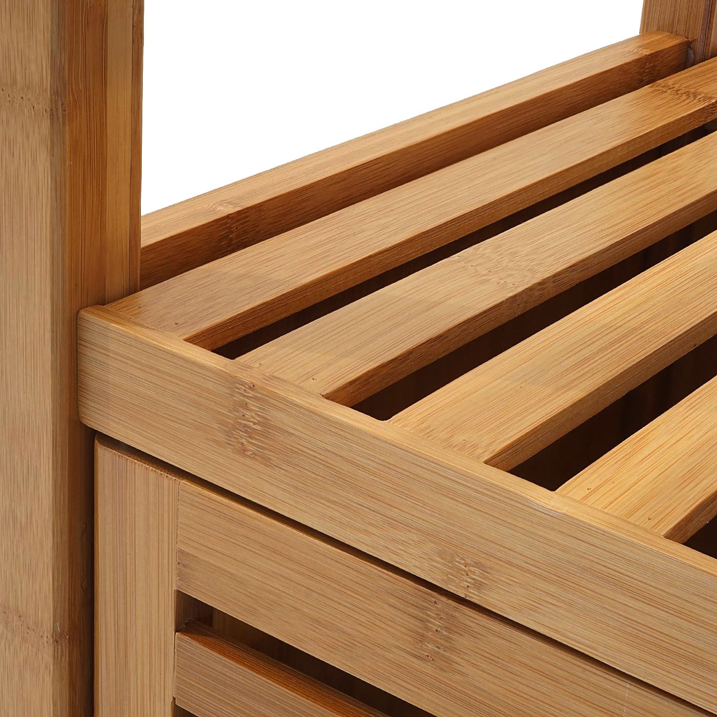 Badregal MCW-B18, Badezimmer Badschrank Standregal mit Tr, Bambus ~  110x36x34cm bei Marktkauf online bestellen