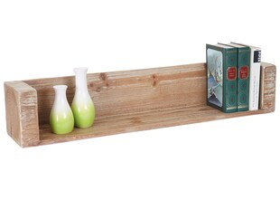 Wandregal MCW-A15, Hängeregal Bücherregal, Tanne Holz rustikal massiv MVG-zertifiziert ~ 80cm 