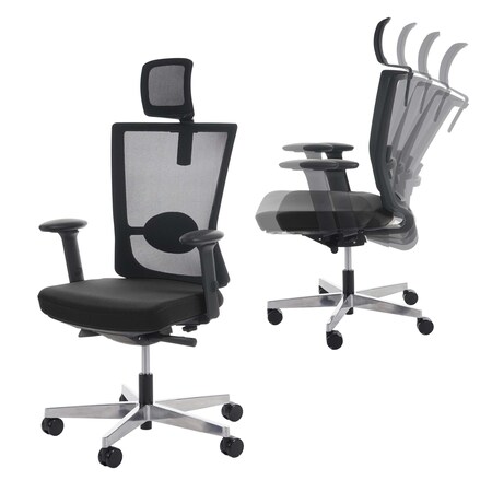 Bürostuhl MERRYFAIR Karlstad, Schreibtischstuhl, Sliding-Funktion  ergonomisch ~ schwarz, mit Kopfstütze bei Marktkauf online bestellen