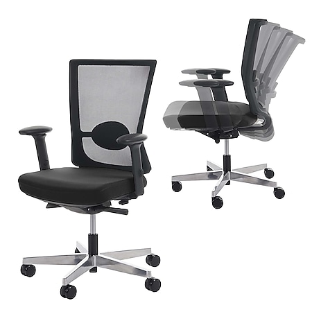 Bürostuhl MERRYFAIR Karlstad, Schreibtischstuhl, Sliding-Funktion ergonomisch ~ schwarz 