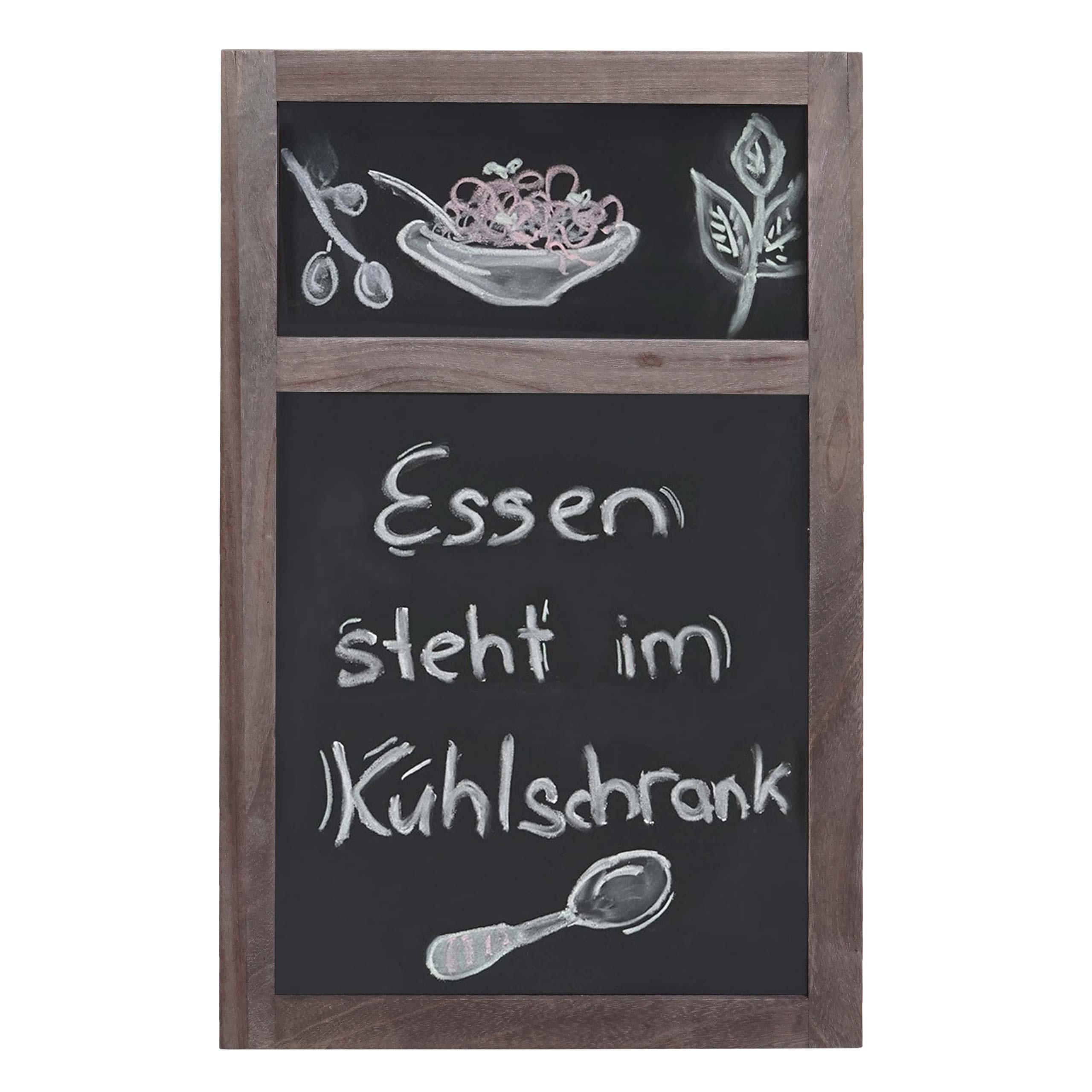Werbetafel MCW-C51, Wandtafel Kreidetafel, 55x34x2cm, Holz Shabby-Look Vintage ~ grau-braun 