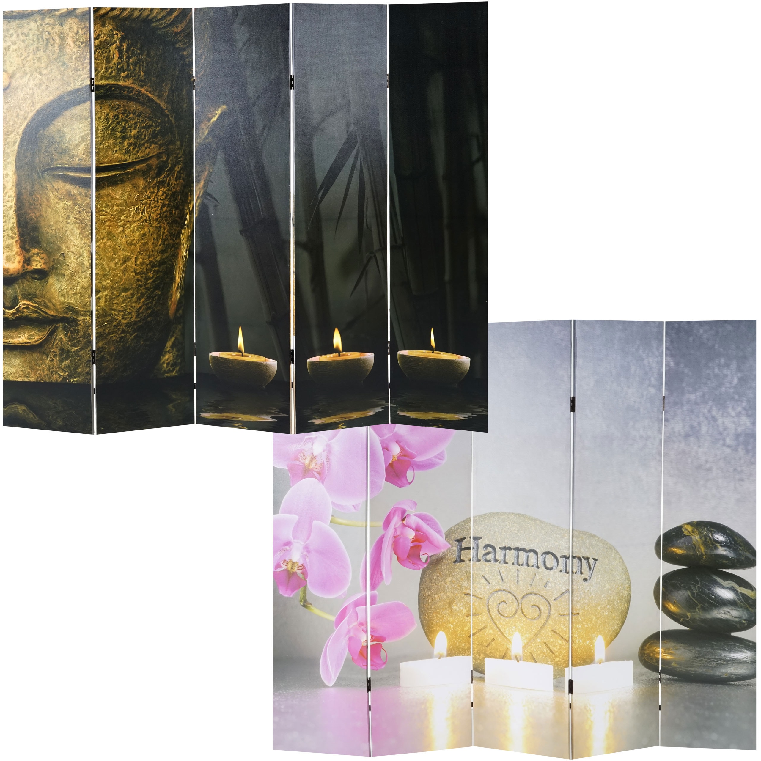Foto-Paravent Oriental, Paravent Raumteiler Trennwand ~ 180x200 cm 