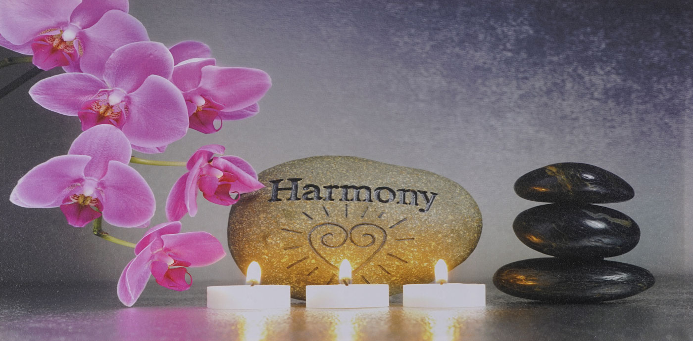 LED-Bild, Leinwandbild Wandbild Leuchtbild, Timer MVG-zertifiziert ~ 110x55cm Harmony, flackernd 