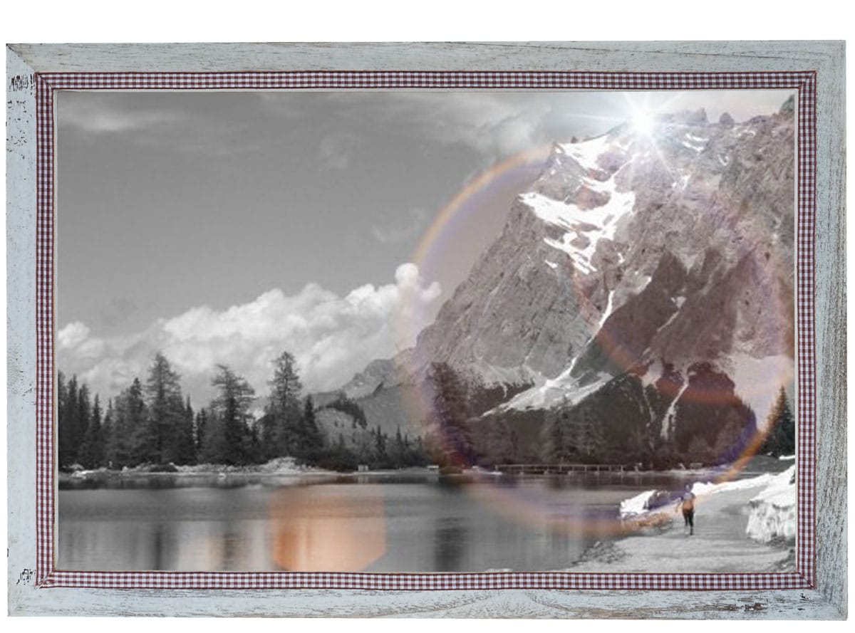 Bilderrahmen H248, Fotorahmen Holzrahmen Wand-Rahmen, 36x51cm Shabby-Look Landhaus ~ wei&szlig; 