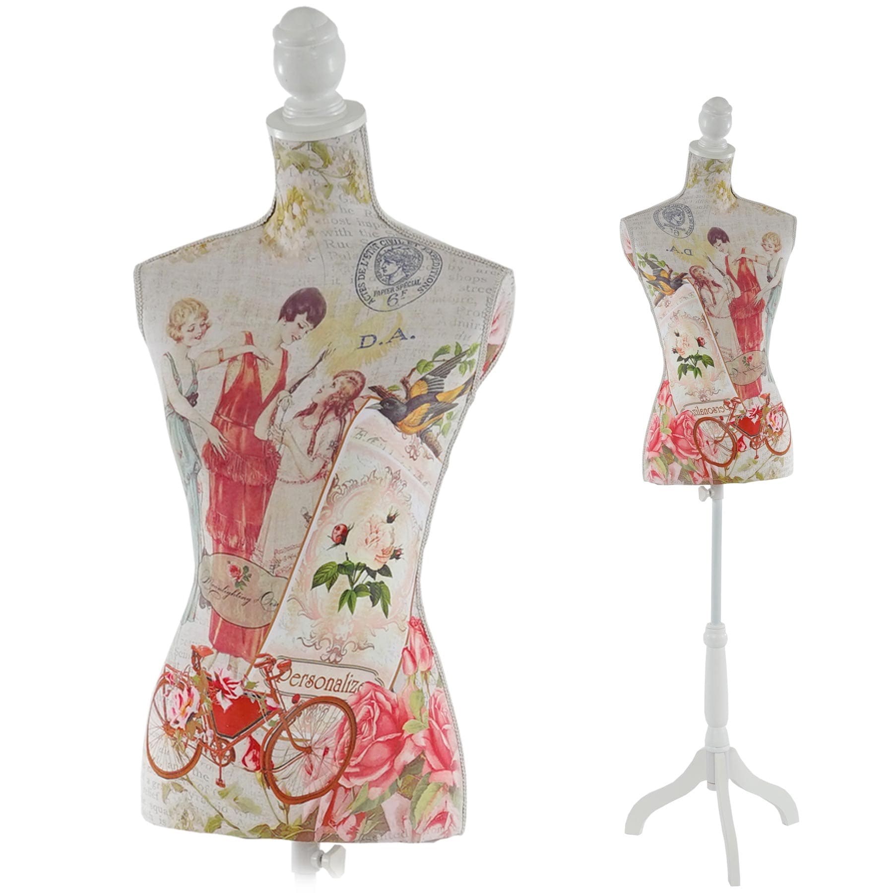 Schneiderpuppe T223, Schaufensterpuppe Torso weiblich, Fiberglas ~ Frauen 