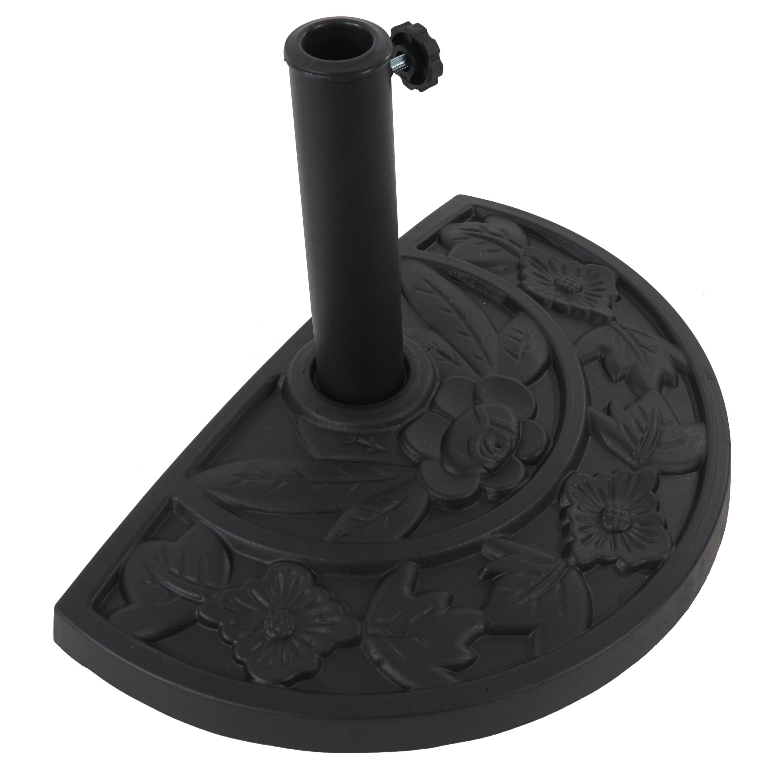 Sonnenschirmst&auml;nder halbrund Lorca, Schirmst&auml;nder Sonnenschirmfu&szlig;, Gu&szlig;optik 