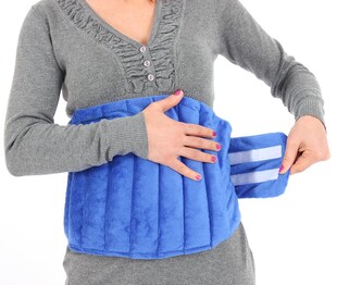 Körnerkissen, mit Weizenkörnern und Lavendel 