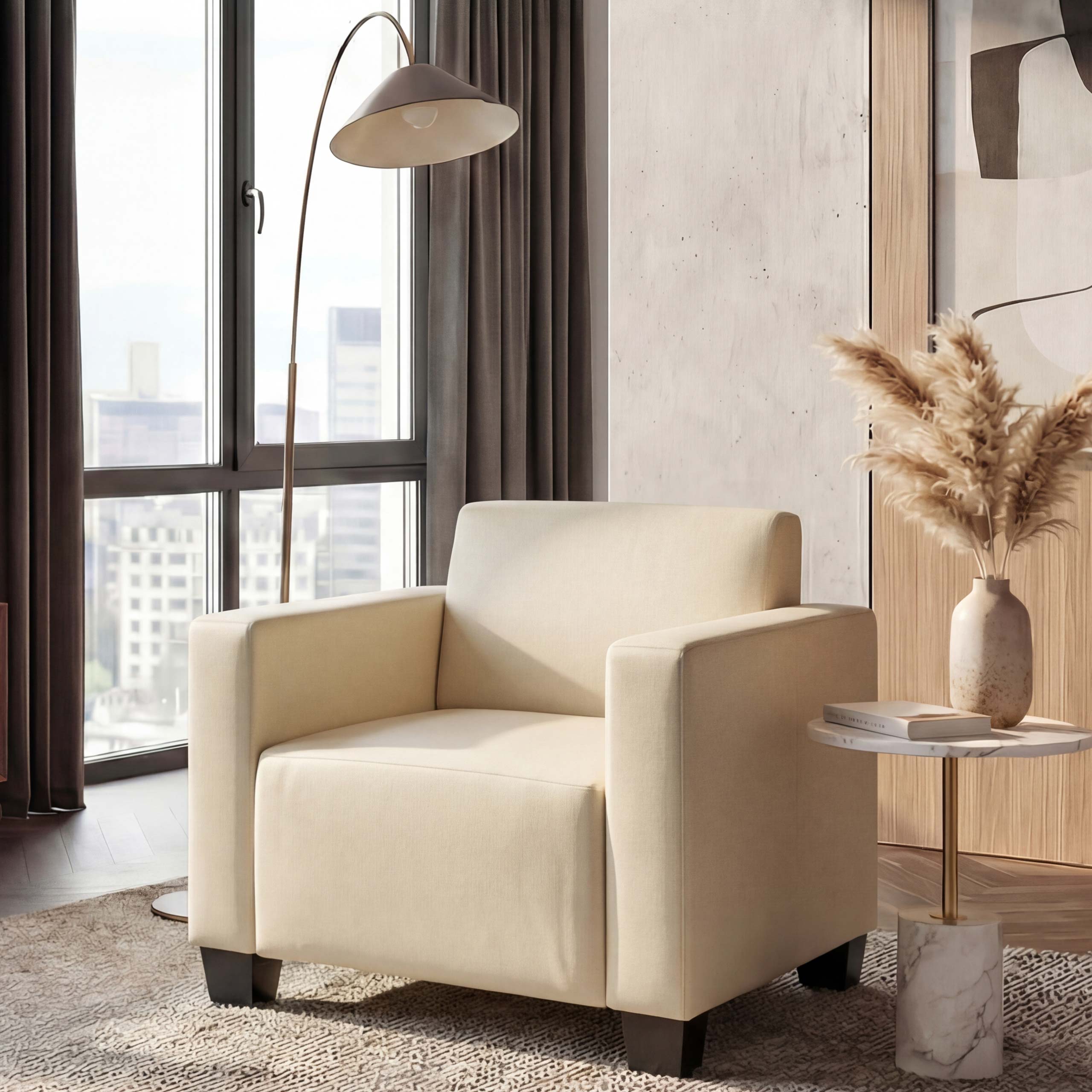 Sessel Loungesessel Moncalieri ~ creme 