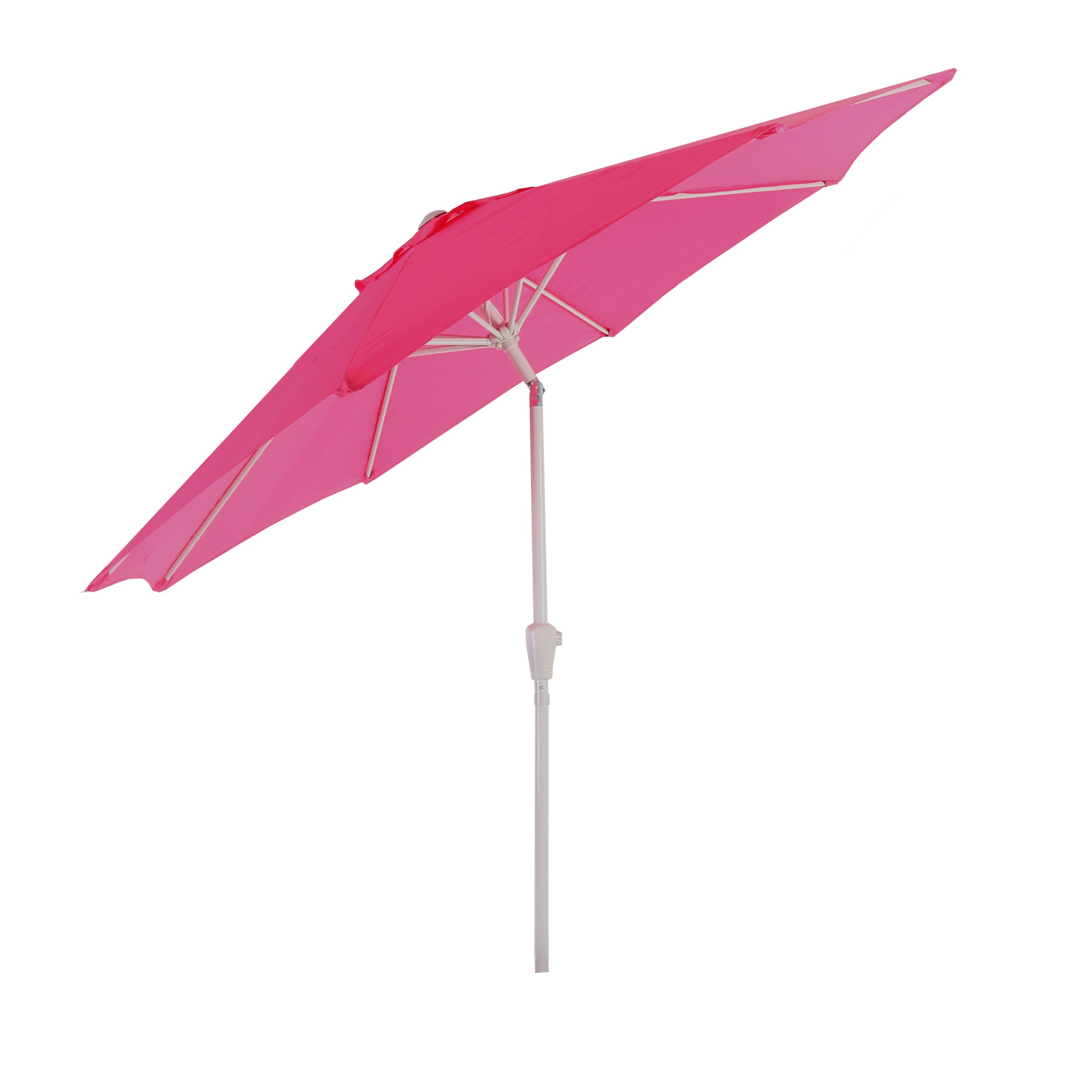 Sonnenschirm Asti, Gartenschirm, &Oslash; 2,7m neigbar Polyester/Alu 5kg ~ pink 