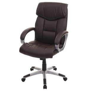 Bürostuhl MCW-A71, Chefsessel Drehstuhl, Kunstleder ~ coffee-braun 