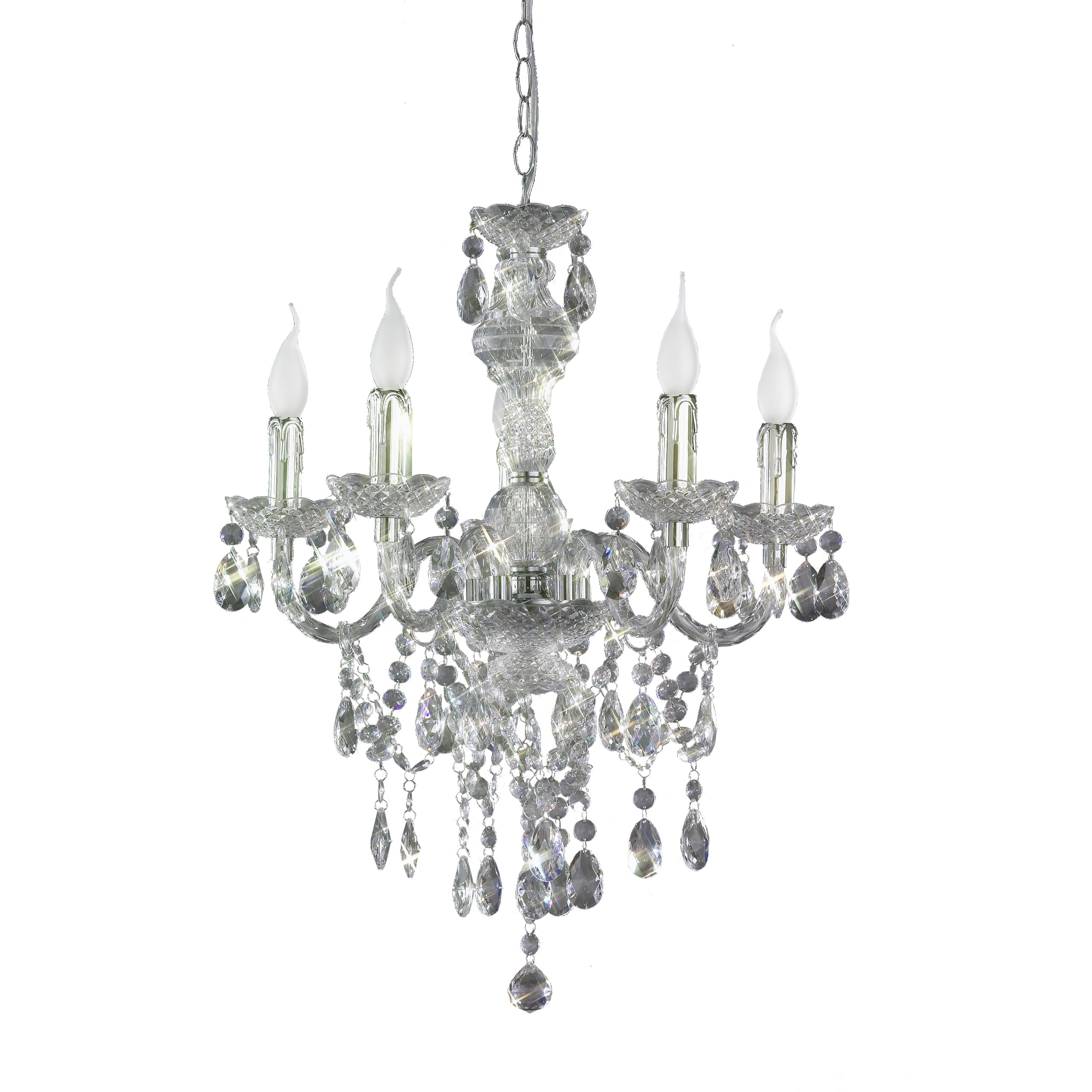 Reality Acryl Tarent Kronleuchter 5-flammig ~ klar 