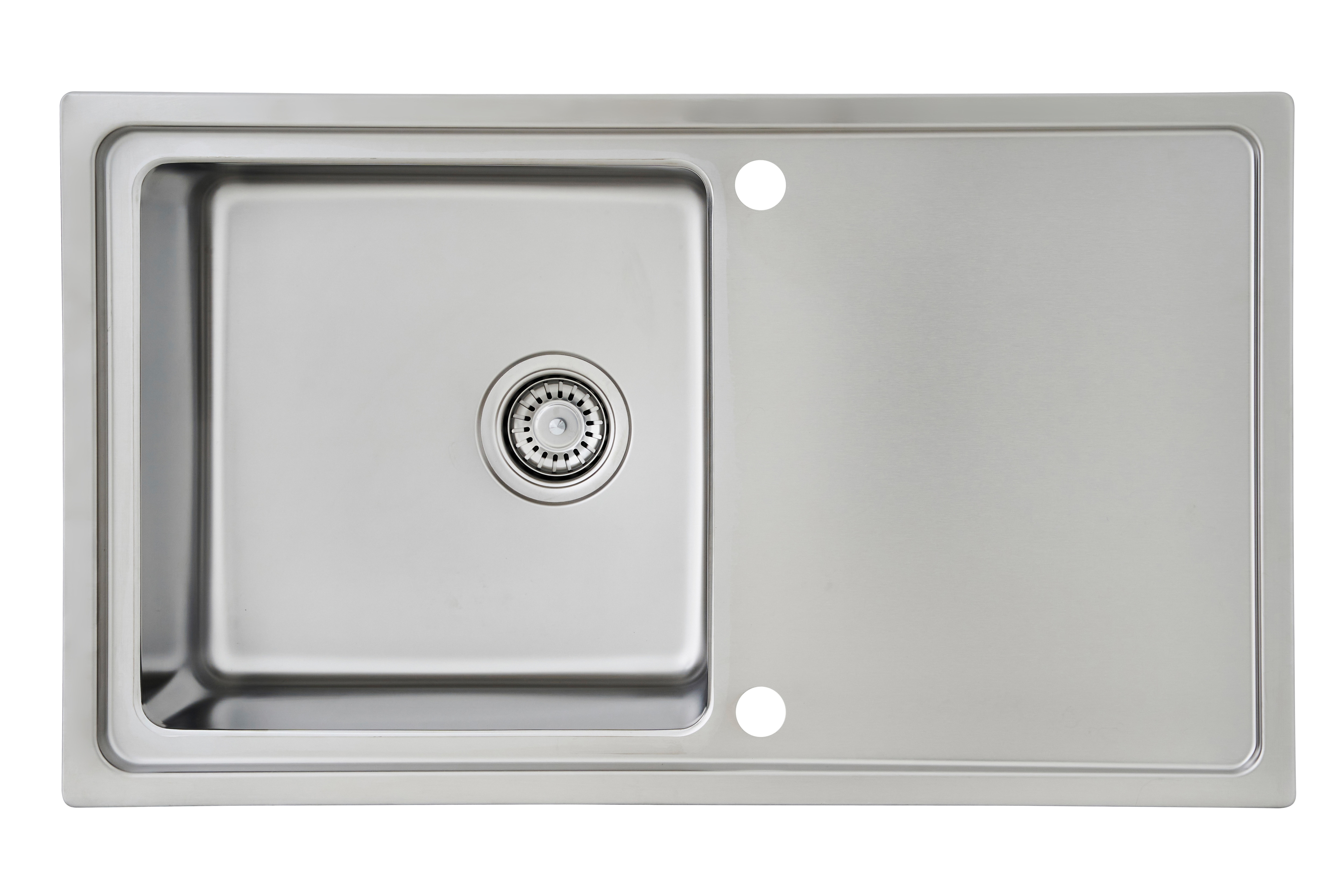 Respekta Edelstahlsp&uuml;le Chicago 86x50 cm, inkl. Schneidebrett & Abtropfgitter 