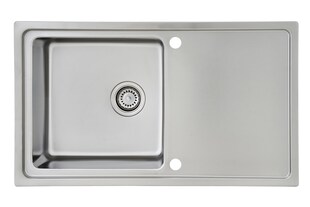 Respekta Edelstahlspüle Chicago 86x50 cm, inkl. Schneidebrett & Abtropfgitter 