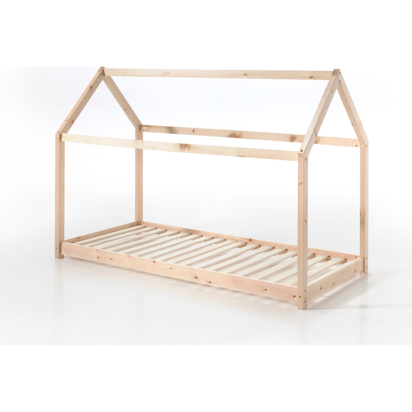 Vipack Hausbett Cabe 90 x 200 cm, natur Kiefer massiv 