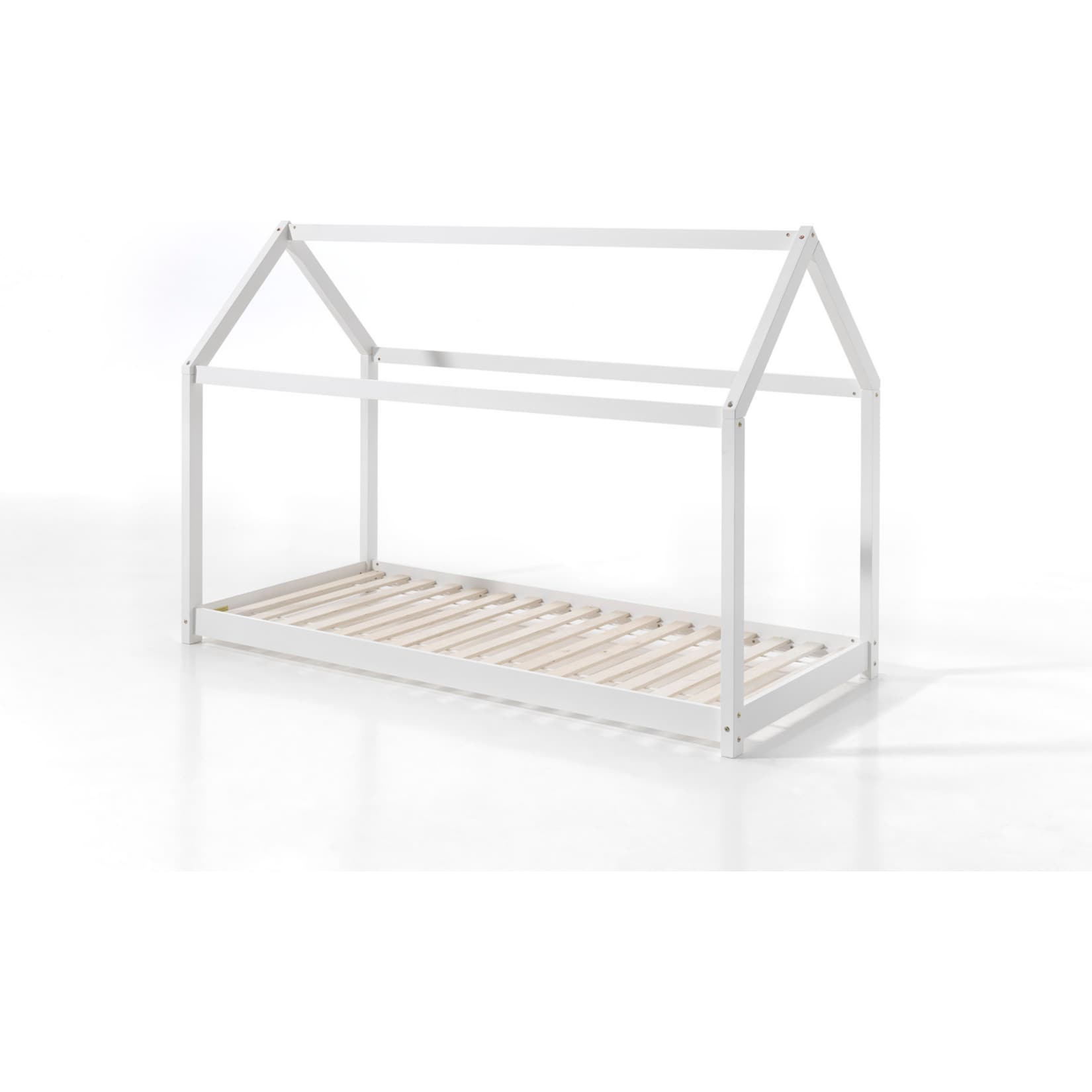 Vipack Hausbett Cabe 90 x 200 cm, wei&szlig; Kiefer massiv 