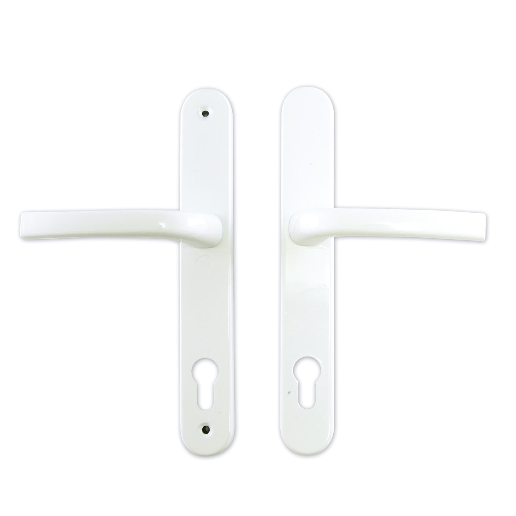 KM Meeth Haust&uuml;r-Griff Nr. 1 (Dr&uuml;cker beidseitig), wei&szlig; 