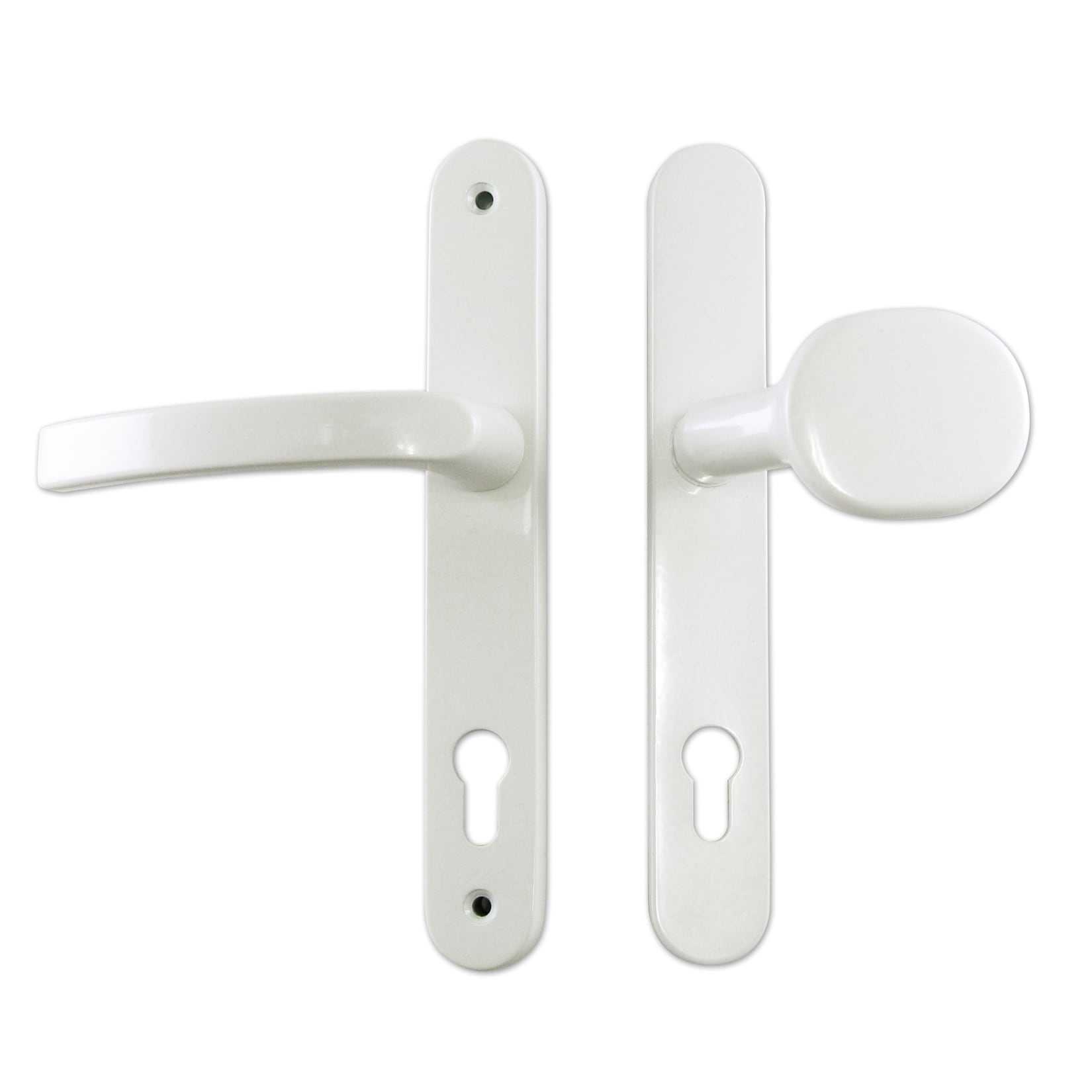 KM Meeth Haust&uuml;r-Griff Nr. 2 (innen Dr&uuml;cker / au&szlig;en Knauf), wei&szlig; 