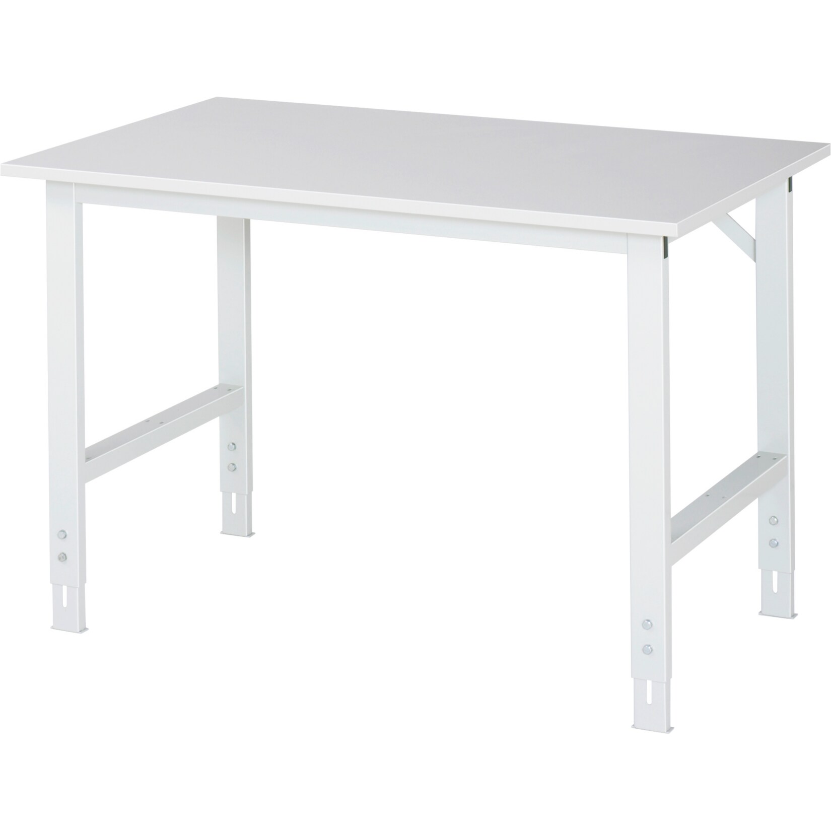 Rau Arbeitstisch Serie Tom 125 x 76-108 x 80 cm, Melamin-Platte
