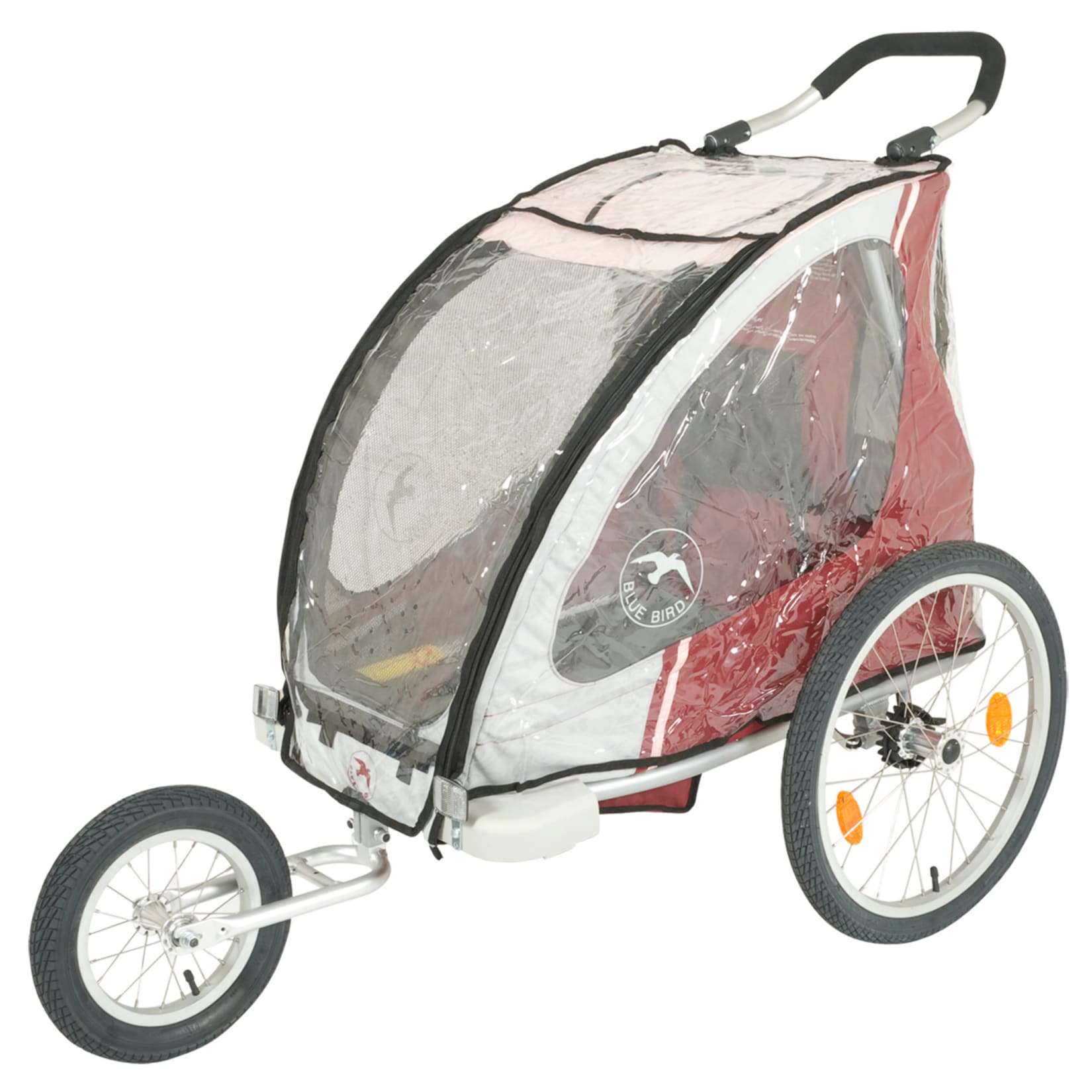 Regen&uuml;berzug f&uuml;r Einsitzer-Kinderanh&auml;nger mit Dualfunktion 