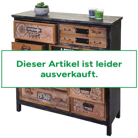 Apotheker-Schrank MCW-A43, Kommode, Tanne Holz massiv Vintage Shabby-Look 90x90x32cm 