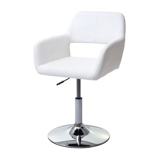 Esszimmerstuhl MCW-A50 III, Stuhl Küchenstuhl, Retro 50er Jahre, Kunstleder ~ weiß, Chromfuß 