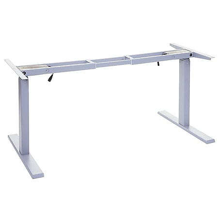 Gestell MCW-D40, variables Tischgestell für Schreibtisch, elektrisch höhenverstellbar Memory 29kg ~ grau 