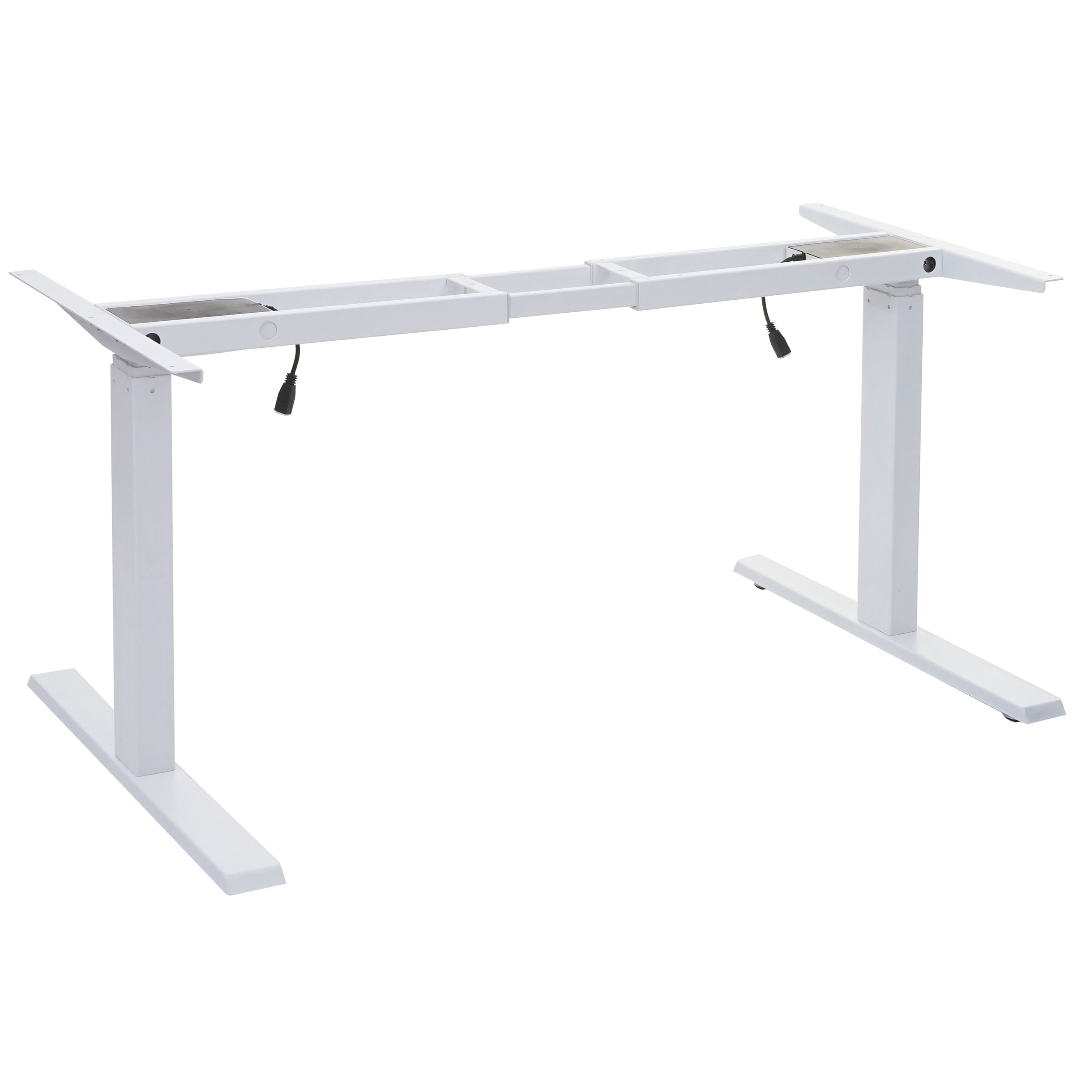 Gestell MCW-D40, variables Tischgestell f&uuml;r Schreibtisch, elektrisch h&ouml;henverstellbar Memory 29kg ~ wei&szlig; 