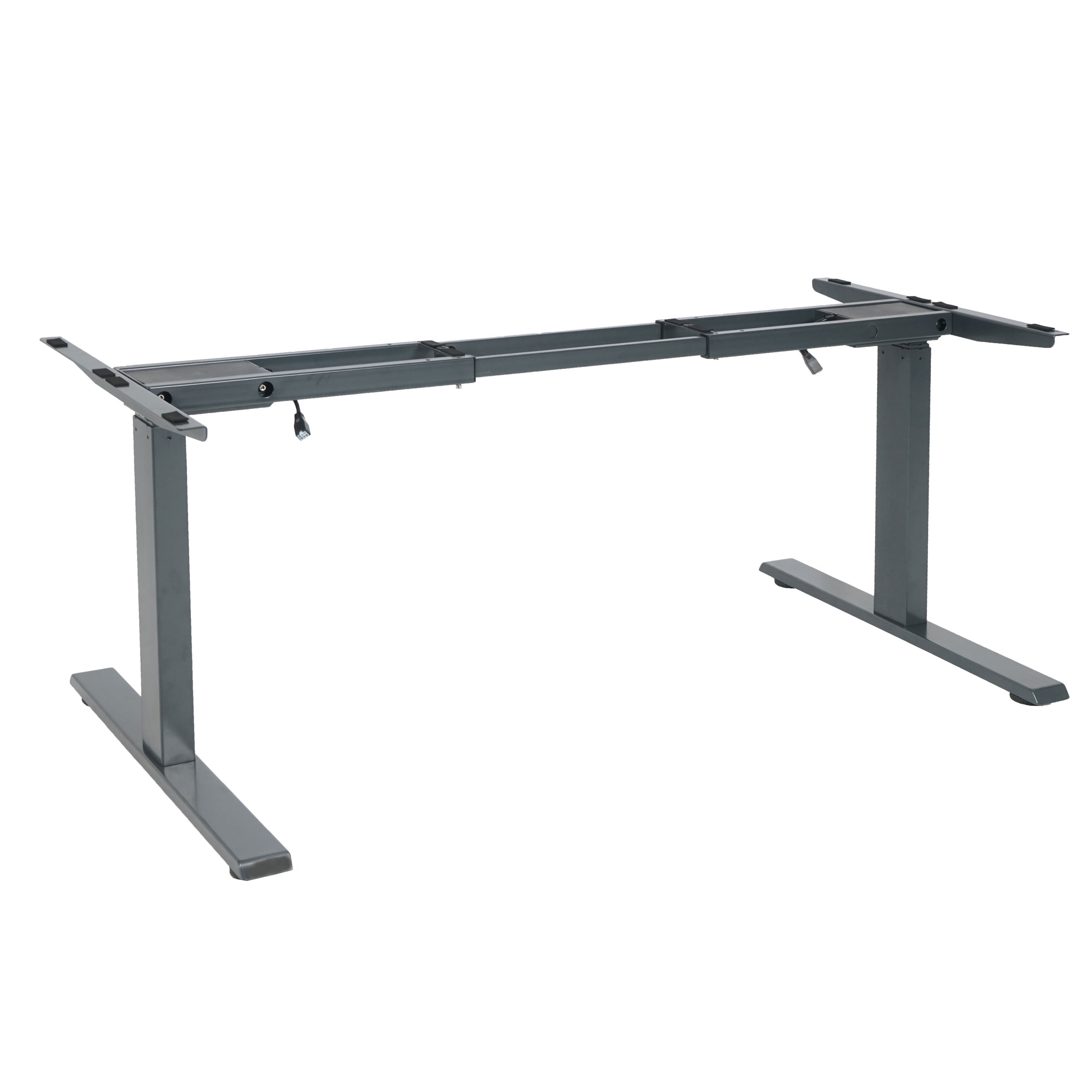 Gestell MCW-D40, variables Tischgestell f&uuml;r Schreibtisch, elektrisch h&ouml;henverstellbar Memory 29kg ~ anthrazit-grau 