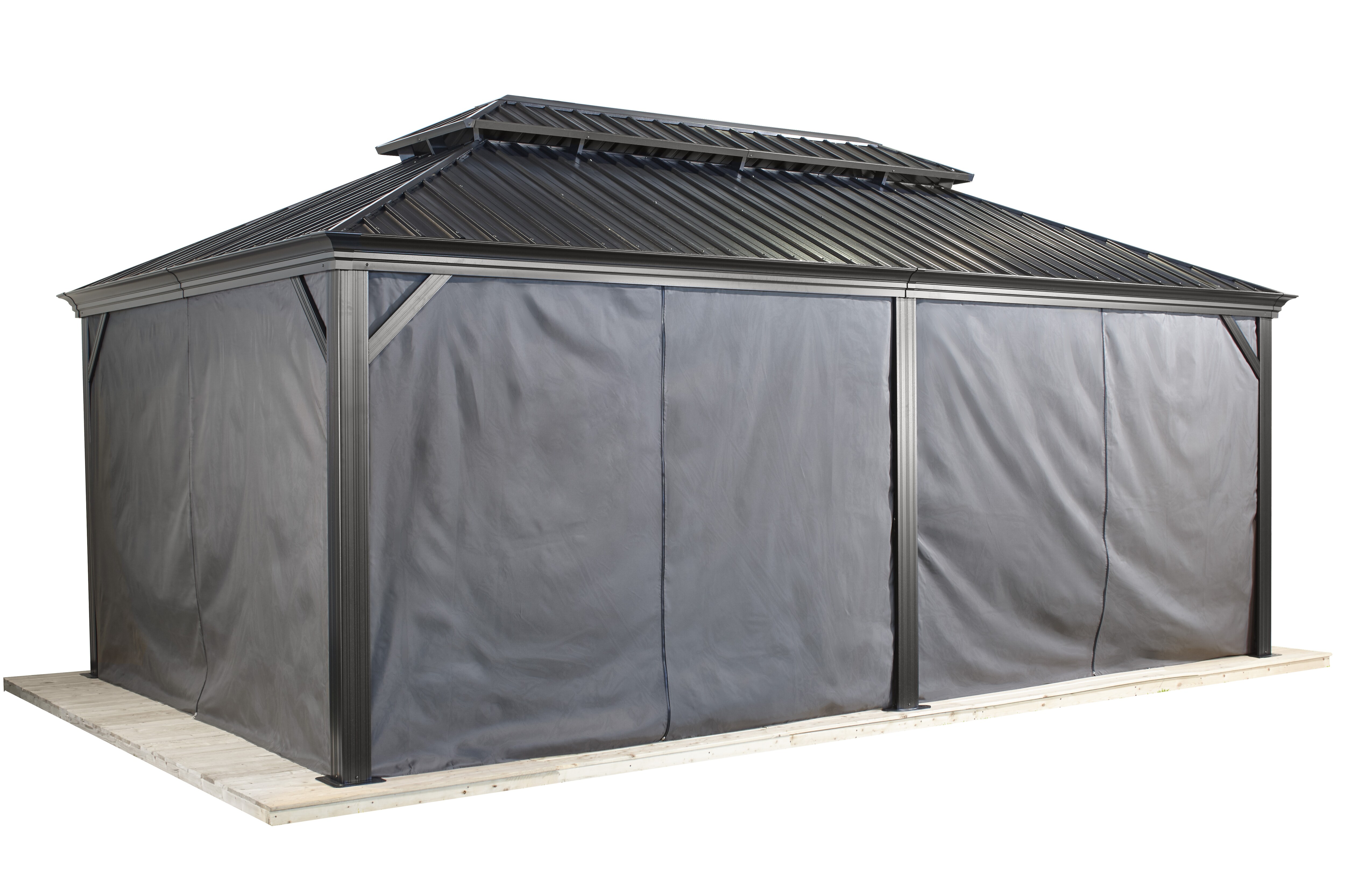 Sojag Pavillon Messina 12x20 Vorh&auml;nge 