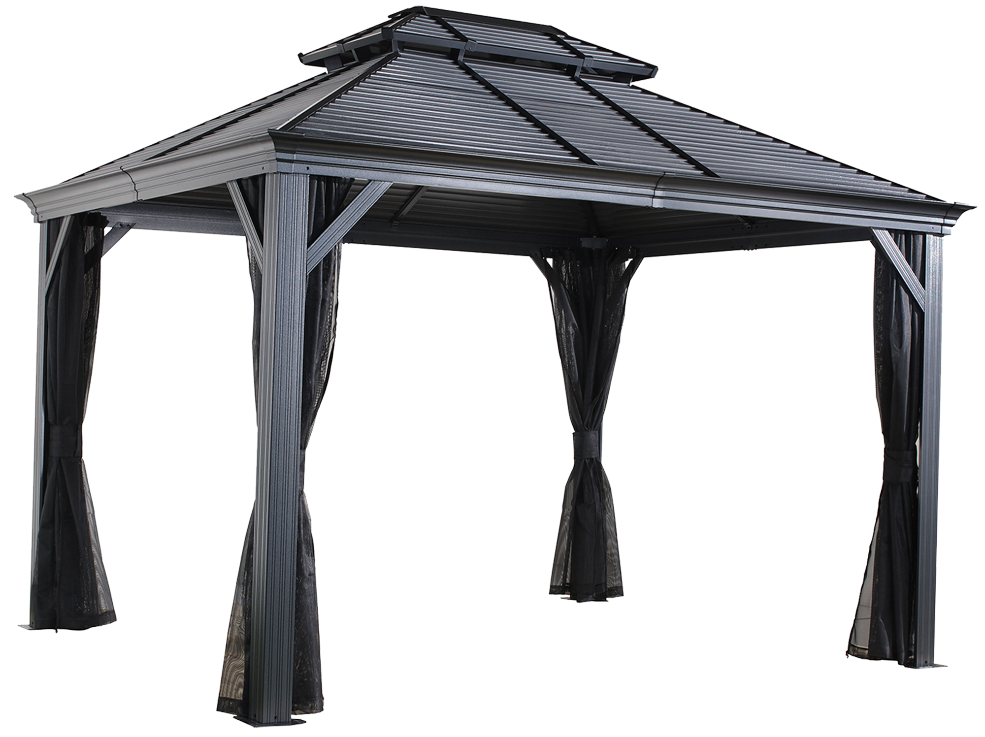 Sojag Pavillon Mykonos 10x12 Doppeldach, versch. Ausf&uuml;hrungen 