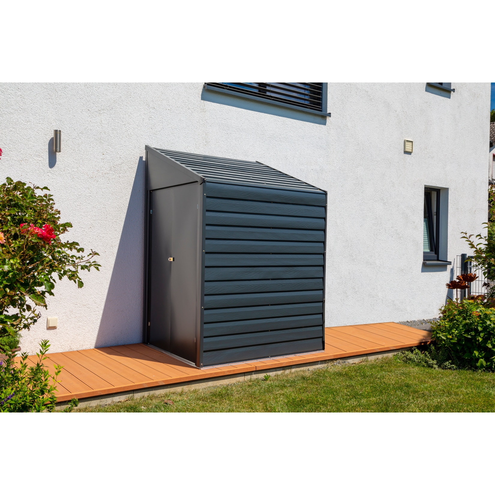 Spacemaker Metallger&auml;tehaus, 124 x 203 cm - grau 