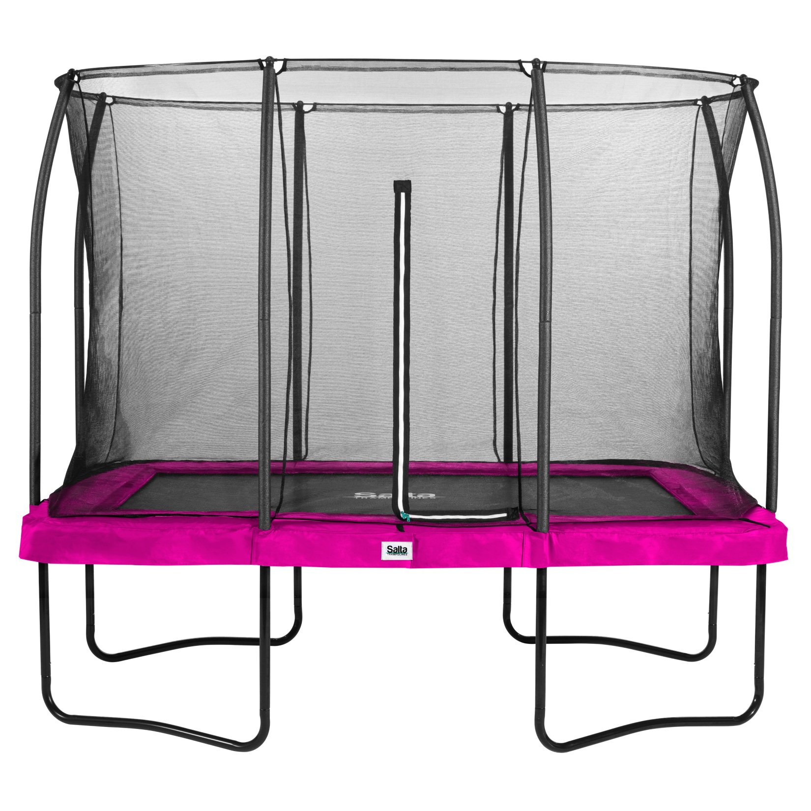 Salta Trampoline - Comfort Edition - rechteckig - 214 x 305cm - 7x10ft - Schutzrand pink 