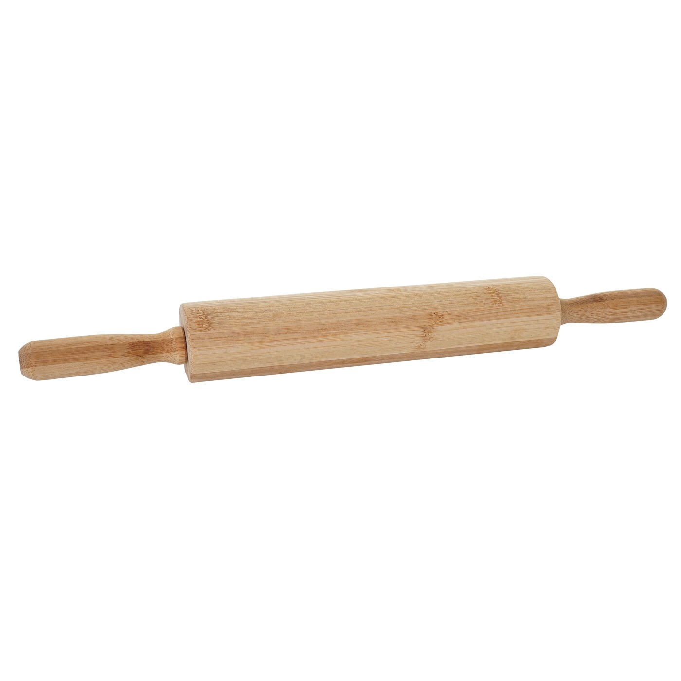 Teigrolle -B71, Nudelholz Wellholz Ausroller Rollholz Teigwalze Teigausroller Holzroller Holzwalze, Bambus 44x5cm