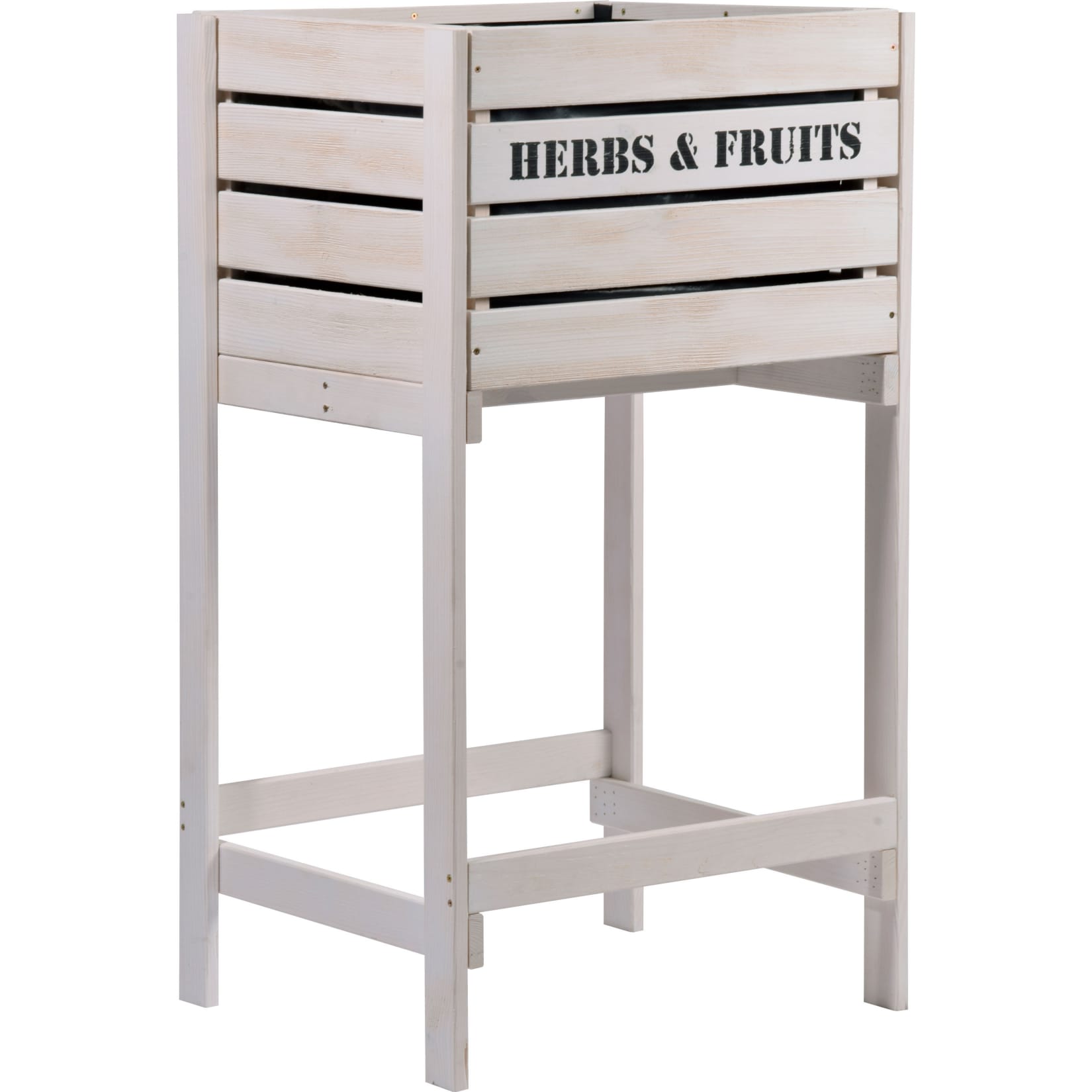 Dobar Hochbeet Obstkiste, wei&szlig; 