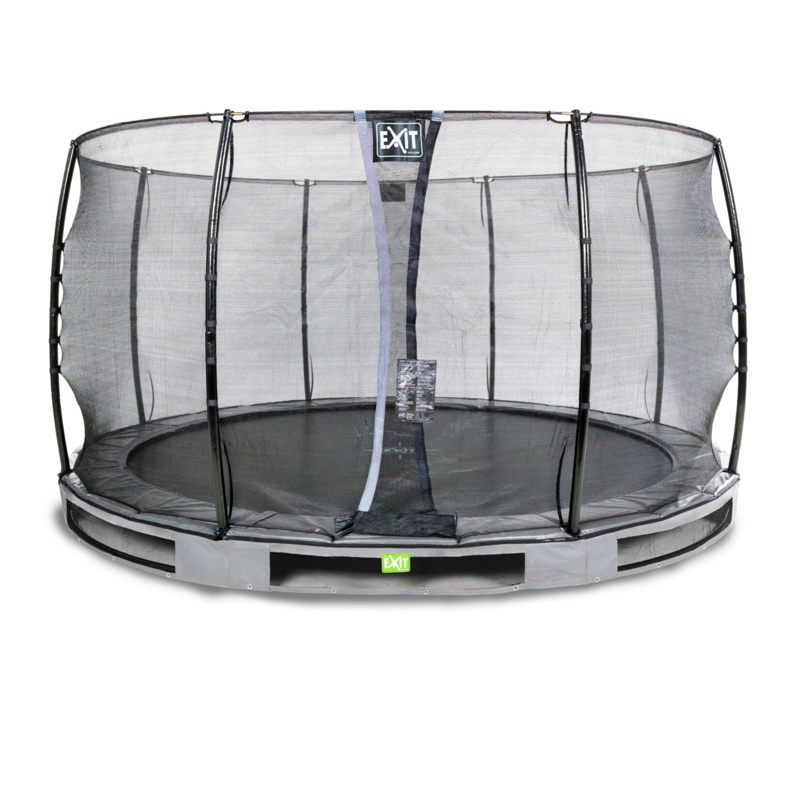 Elegant Ground 366 (12ft) RUND + Sicherheitsnetz Economy grau