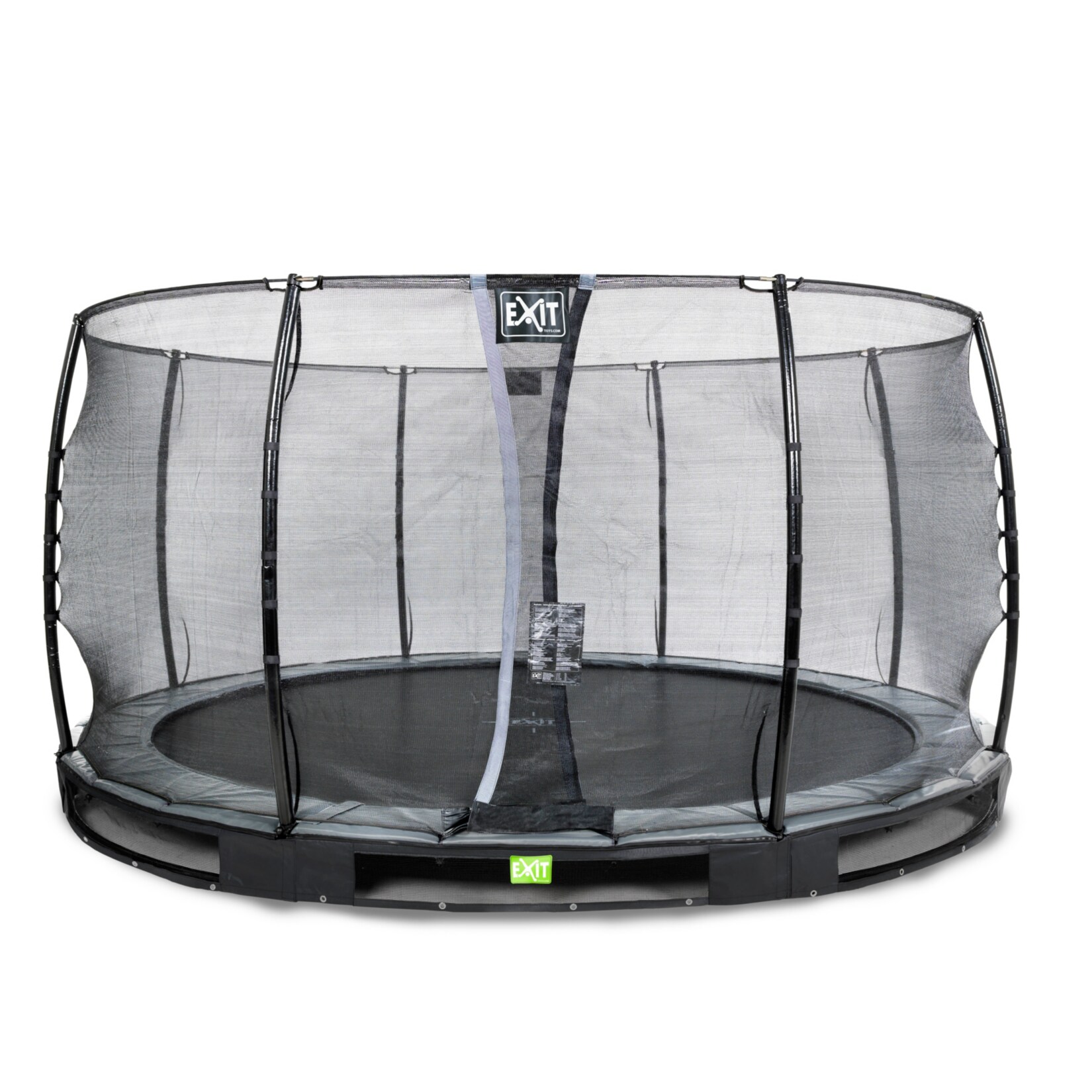 Elegant Ground 427 (14ft) RUND + Sicherheitsnetz Economy schwarz
