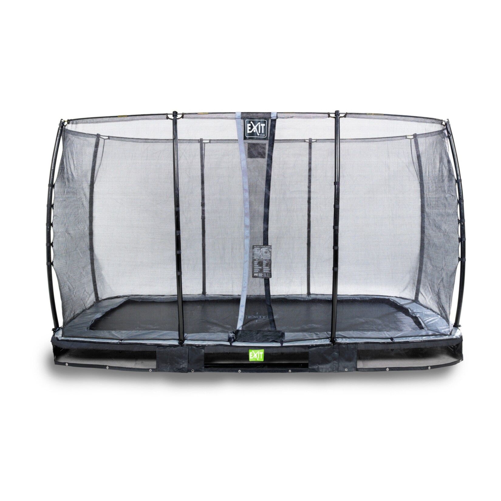 EXIT Elegant Ground Rechteckig 214x366 (7x12ft) + Sicherheitsnetz Economy schwarz 
