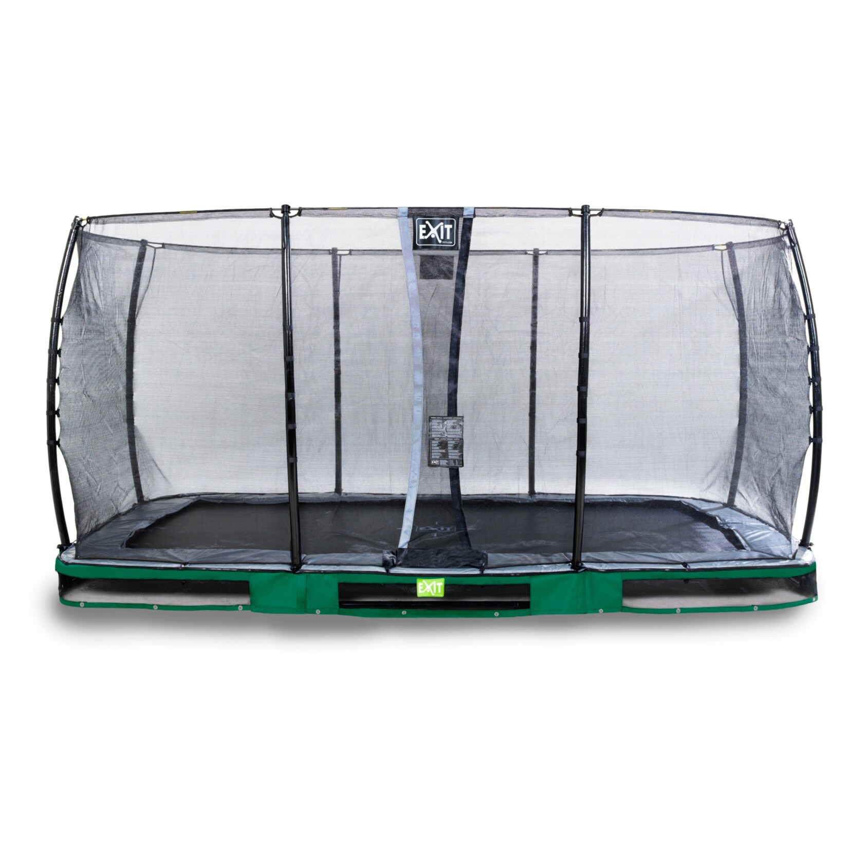 Elegant Ground Rechteckig 244x427 (8x14ft) + Sicherheitsnetz Economy grün
